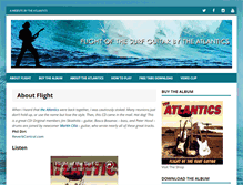 Tablet Screenshot of flightofthesurfguitar.com